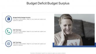 Budget Deficit Budget Surplus In Powerpoint And Google Slides Cpb
