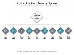 Budget employee tracking system ppt powerpoint presentation slides graphics template cpb