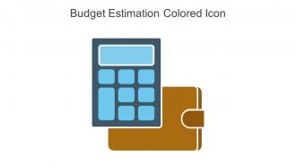 Budget Estimation Colored Icon In Powerpoint Pptx Png And Editable Eps Format