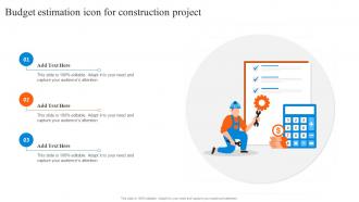 Budget Estimation Icon For Construction Project