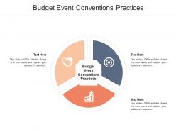 Budget event conventions practices ppt powerpoint presentation styles example introduction cpb