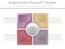 Budget execution process ppt templates