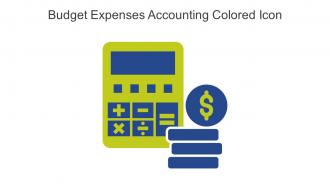 Budget Expenses Accounting Colored Icon In Powerpoint Pptx Png And Editable Eps Format