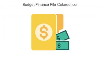 Budget Finance File Colored Icon In Powerpoint Pptx Png And Editable Eps Format