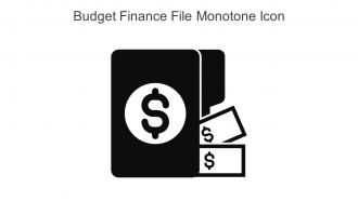 Budget Finance File Monotone Icon In Powerpoint Pptx Png And Editable Eps Format