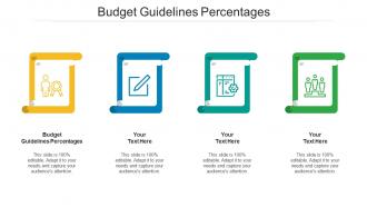 Budget guidelines percentages ppt powerpoint presentation show graphics example cpb