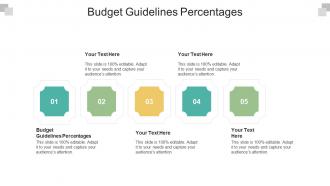 Budget guidelines percentages ppt powerpoint presentation slides clipart cpb