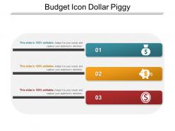 Budget icon dollar piggy