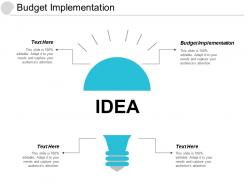Budget implementation ppt powerpoint presentation file skills cpb