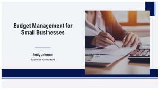 Budget Management For Small Businesses PPT Presentation AT