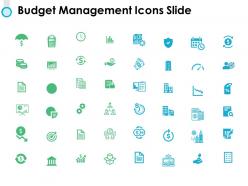 Budget management icons slide calender ppt powerpoint presentation pictures icon
