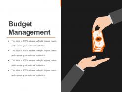 Budget management sample of ppt