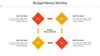 Budget Money Monthly Ppt Powerpoint Presentation Outline Portrait Cpb