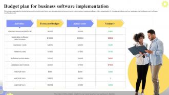 Budget Plan For Business Software Ppt Powerpoint Presentation File Introduction
