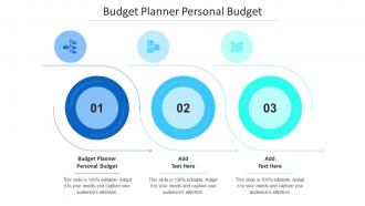 Budget Planner Personal Budget Ppt Powerpoint Presentation Styles Professional Cpb
