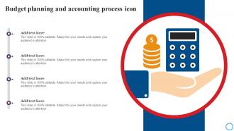 Budget Planning And Accounting Process Icon