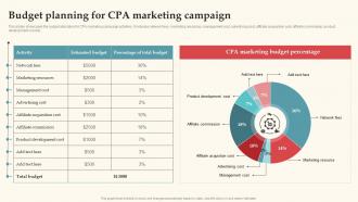 Budget Planning For CPA Marketing Campaign Complete Guide For Deploying CPA Ppt Download
