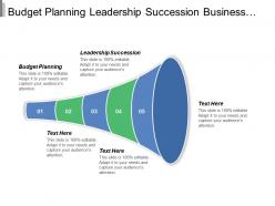 Budget planning leadership succession business planning resources compensation management cpb