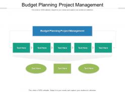 Budget planning project management ppt powerpoint presentation rules cpb
