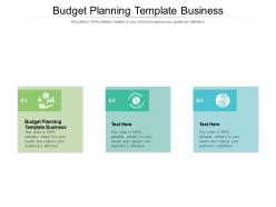 Budget planning template business ppt powerpoint presentation pictures slides cpb