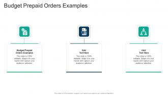 Budget Prepaid Orders Examples In Powerpoint And Google Slides Cpb
