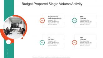Budget Prepared Single Volume Activity In Powerpoint And Google Slides Cpb