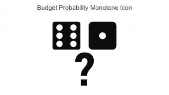 Budget Probability Monotone Icon In Powerpoint Pptx Png And Editable Eps Format