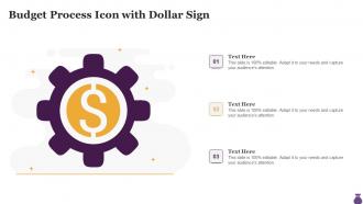 Budget Process Icon With Dollar Sign