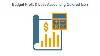 Budget Profit And Loss Accounting Colored Icon In Powerpoint Pptx Png And Editable Eps Format