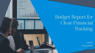 Budget Report For Clear Financial Tracking PPT Mockup AT