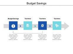Budget savings ppt powerpoint presentation show files cpb