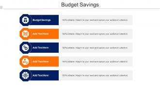 Budget Savings Ppt Powerpoint Presentation Slides Visual Aids Cpb