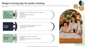 Budget Securing Tips For Public Relations Internet Marketing Strategies MKT SS V