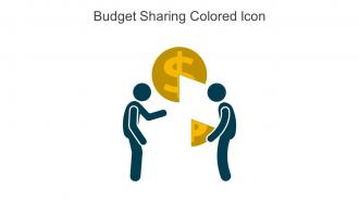 Budget Sharing Colored Icon In Powerpoint Pptx Png And Editable Eps Format