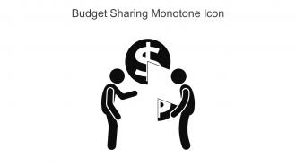 Budget Sharing Monotone Icon In Powerpoint Pptx Png And Editable Eps Format