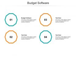 Budget software ppt powerpoint presentation infographic template background image cpb