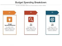 Budget spending breakdown ppt powerpoint presentation backgrounds cpb