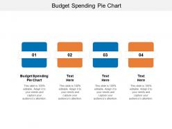 Budget spending pie chart ppt powerpoint presentation visual aids cpb