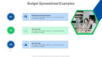 Budget Spreadsheet Examples In Powerpoint And Google Slides Cpb