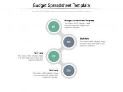 Budget spreadsheet template ppt powerpoint presentation professional master slide cpb