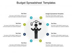 Budget spreadsheet templates ppt powerpoint presentation inspiration clipart images cpb