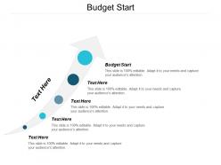 Budget start ppt powerpoint presentation model mockup cpb