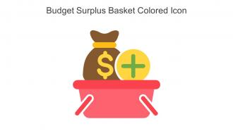 Budget Surplus Basket Colored Icon In Powerpoint Pptx Png And Editable Eps Format