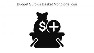 Budget Surplus Basket Monotone Icon In Powerpoint Pptx Png And Editable Eps Format