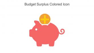 Budget Surplus Colored Icon In Powerpoint Pptx Png And Editable Eps Format