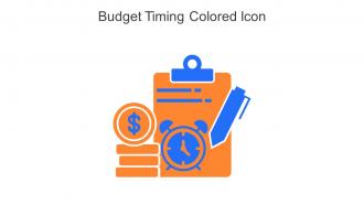 Budget Timing Colored Icon In Powerpoint Pptx Png And Editable Eps Format