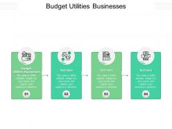 Budget utilities businesses ppt powerpoint presentation infographics show cpb