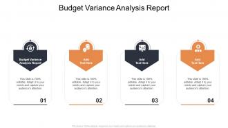 Budget Variance Analysis Report In Powerpoint And Google Slides Cpb