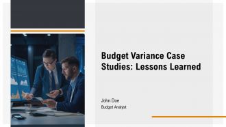 Budget Variance Case Studies Lessons Learned PPT Slides AT