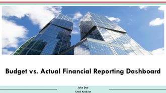Budget Vs Actual Financial Reporting Dashboard PPT Graphics AT